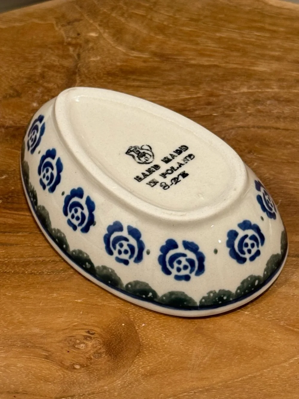 Polish Pottery spoon rest, 5